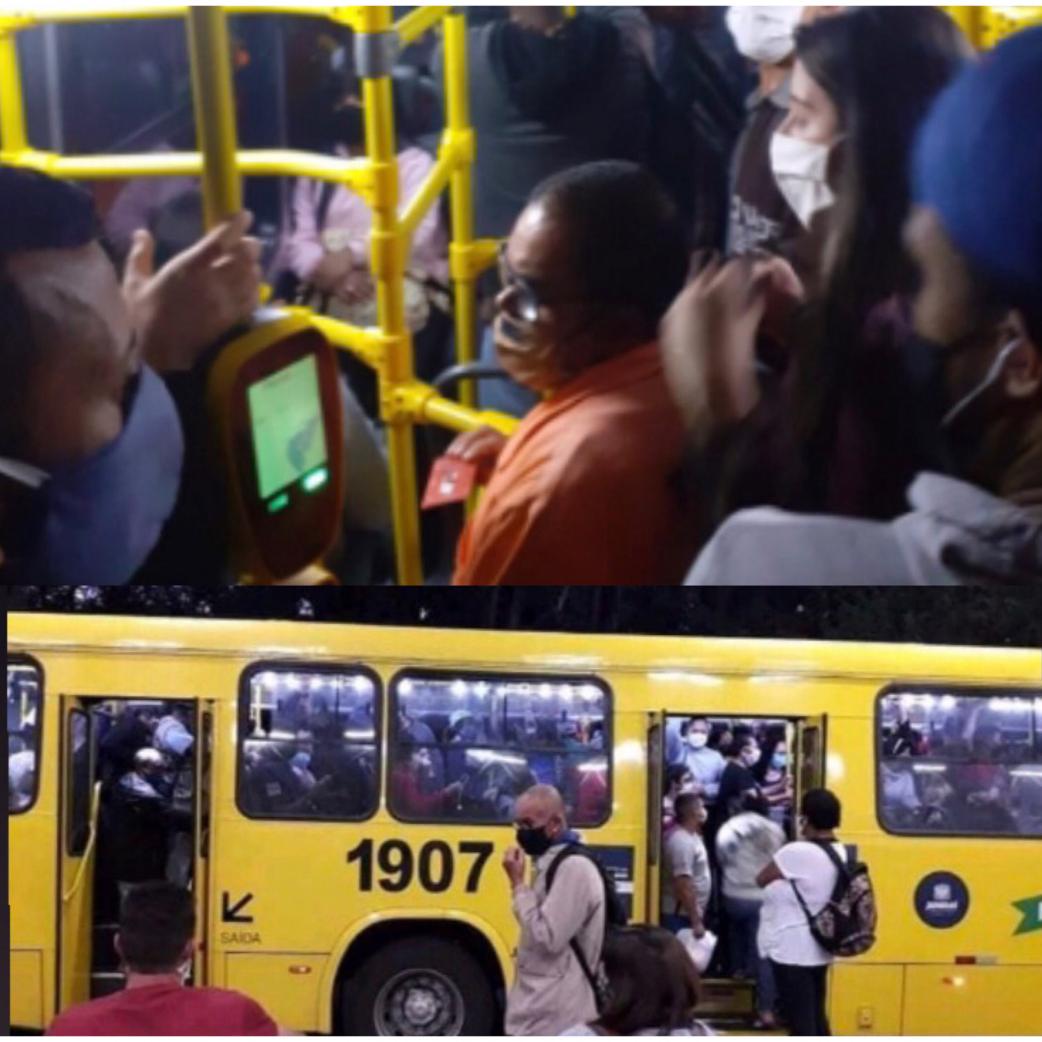 Técnico denuncia ônibus lotados ao MP