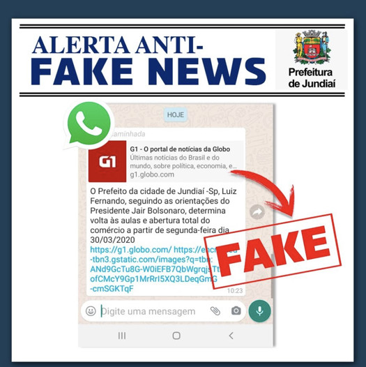 É fake news notícia de volta às aulas e de comércio aberto