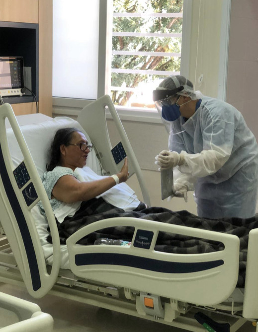 Tablets encurtam a distância entre pacientes e familiares